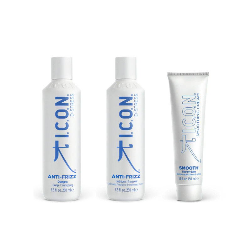 Anti-frizz glotninamųjų priemonių rinkinys
